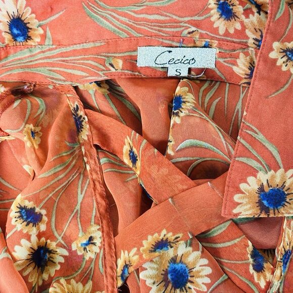 Womens Hi Low Top Size S Sunflower Dutton Yellowstone Boho Western Festival - Picture 8 of 11